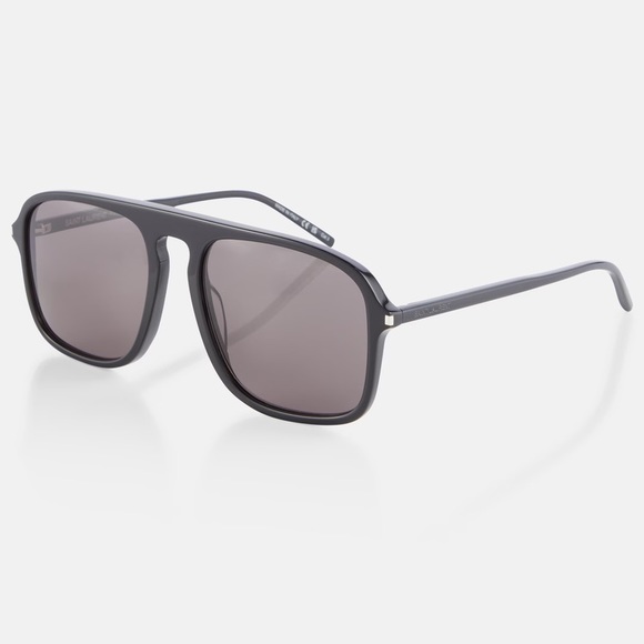 NEW SAINT LAURENT SL590 001 UNISEX AVIATOR SUNGLASSES  SAINT LAURENT SL 590 001 - Picture 1 of 9